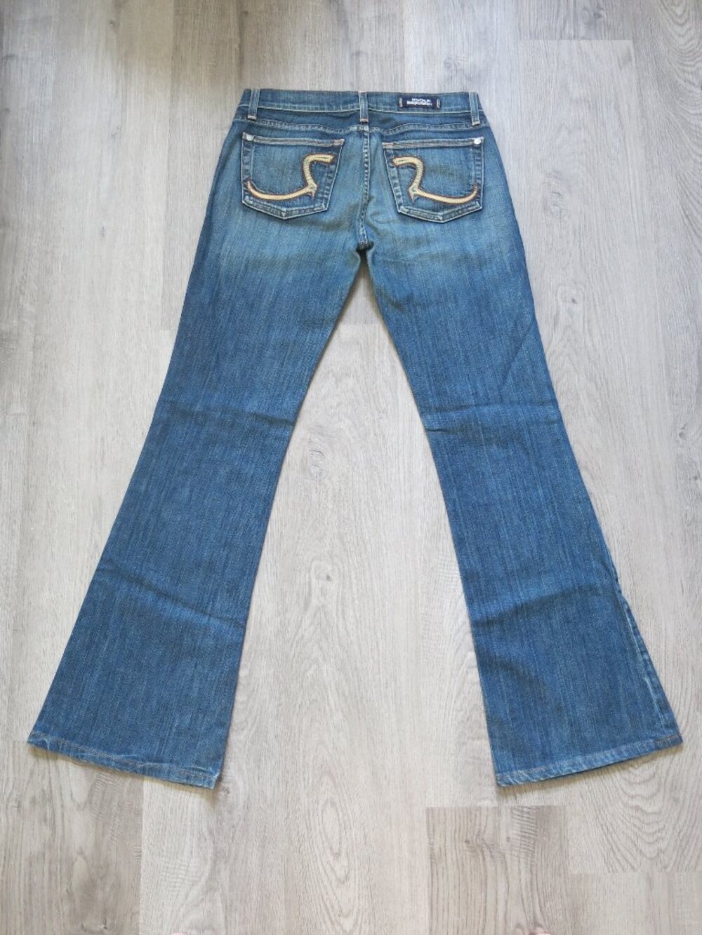 Rock & Republic Roth Low Rise Boot Cut Denim Jeans Y2K VTG Retro - Size 27